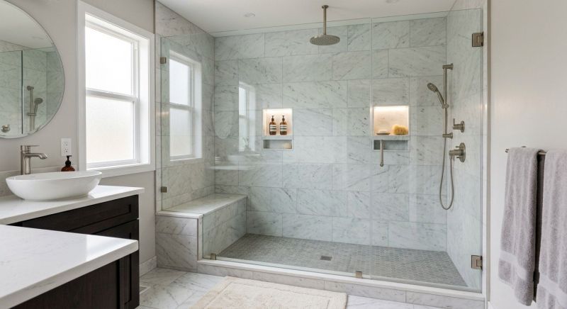 Granite Shower Installation in Portland, ME